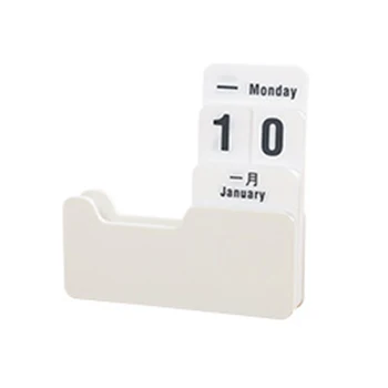 

Stationery DIY Home Perpetual Calendar School Reusable Art Crafts Portable Desk Decoration Gifts Rotatable Vintage Style Hotel