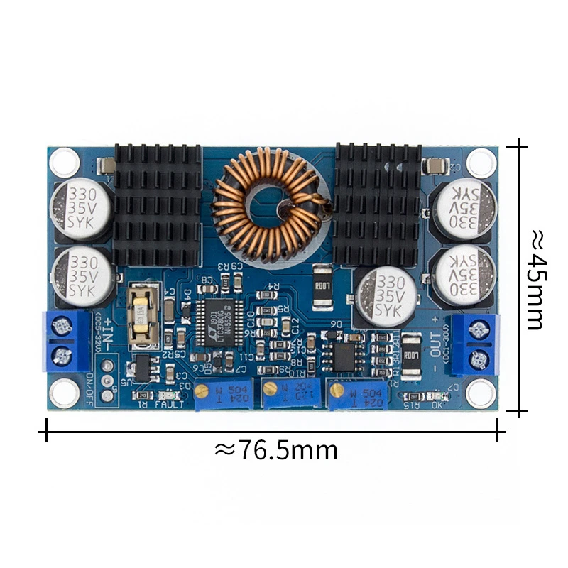 LTC3780 10A Automatic Step Up Down Regulator Charging Module DC 5V-32V to 1V-30V LTC3780 10A Automatic Step Up Down Regulator Charging Module DC 5V-32V to 1V-30V
