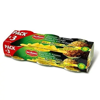 

Del Monte - Cluster Piña Troceada, 3 x 227 g
