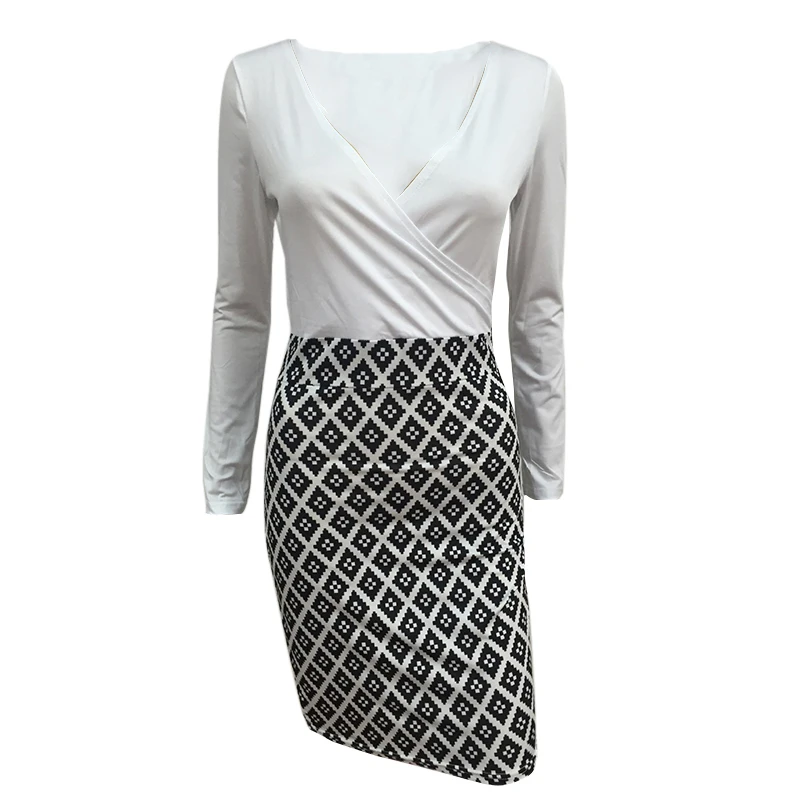 

Women Sexy Dresses High Waist Long Sleeve Dress Femme Plus Size Office Lady Vestidos For Party Oversize Mujer Bodycon Dress