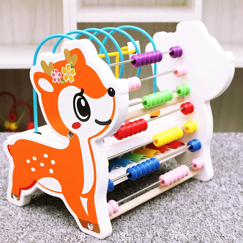 

Children Mathematics Arithmetic Teaching Aids zhu suan jia Calculation Frame Multi-functional Bead-stringing Toy Beaded Bracelet
