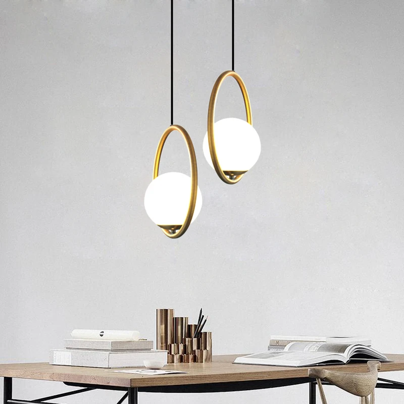 Ccontemporary Lighting Suspension Aluminum Single Pendant Lamp In Different Color Kitchen Chandelier hanging lamp