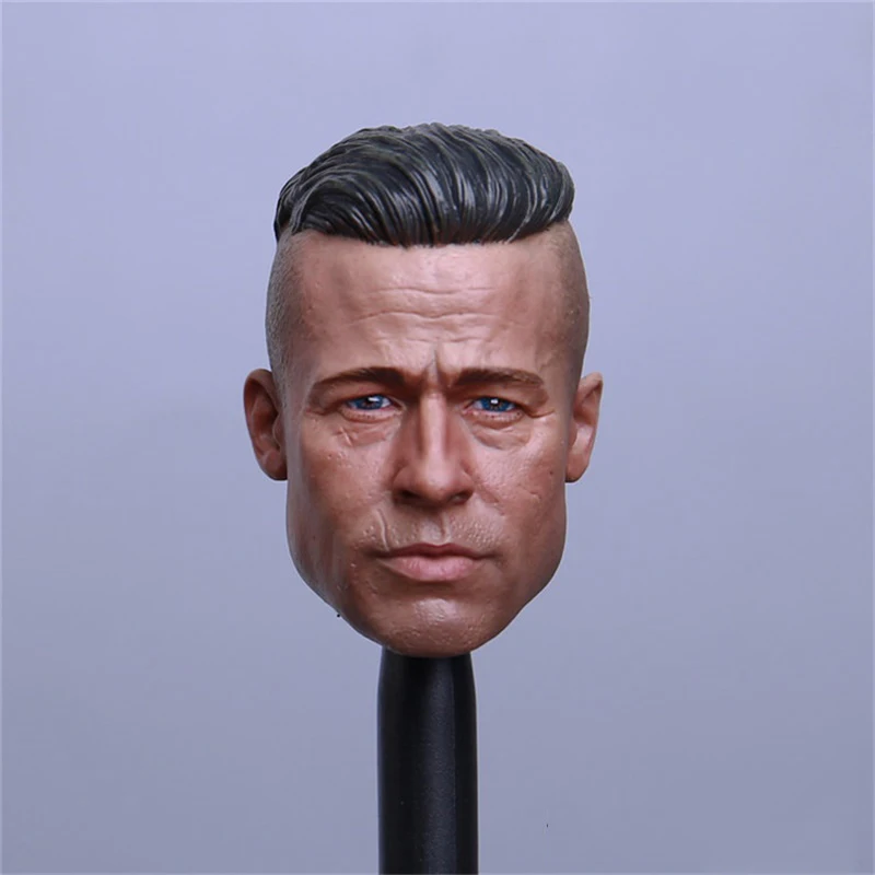 

Best Sell World War II Tank Captain 1/6 Scale Anygry Brad Pitt Head Sculpture For Collection In Stock