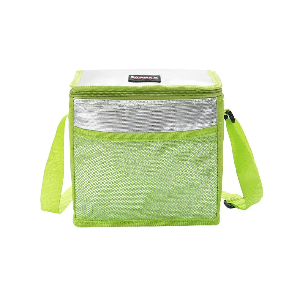 Портативный термальный ланч-мешок для женщин и детей, для мужчин, на плечо, для еды, для пикника, кулер, сумки, переносная сумка-термос, контейнер для хранения A10 - Цвет: Green