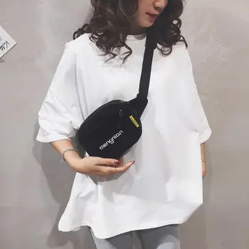 

Women Corduroy Waist Bag Ladies Designer Canvas Fanny Pack Fashion Waist Purse Shoulder Crossbody Bag Female Bum Belt Bags #12