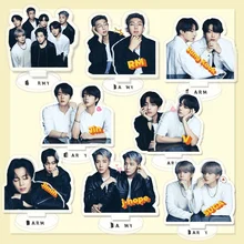 

KPOP Bangtan Boys New Acrylic Double Sided Stand Table Card Stop Sign K-POP JK V JIN SUGA RM Korean Fashion Gifts Fan Favorites