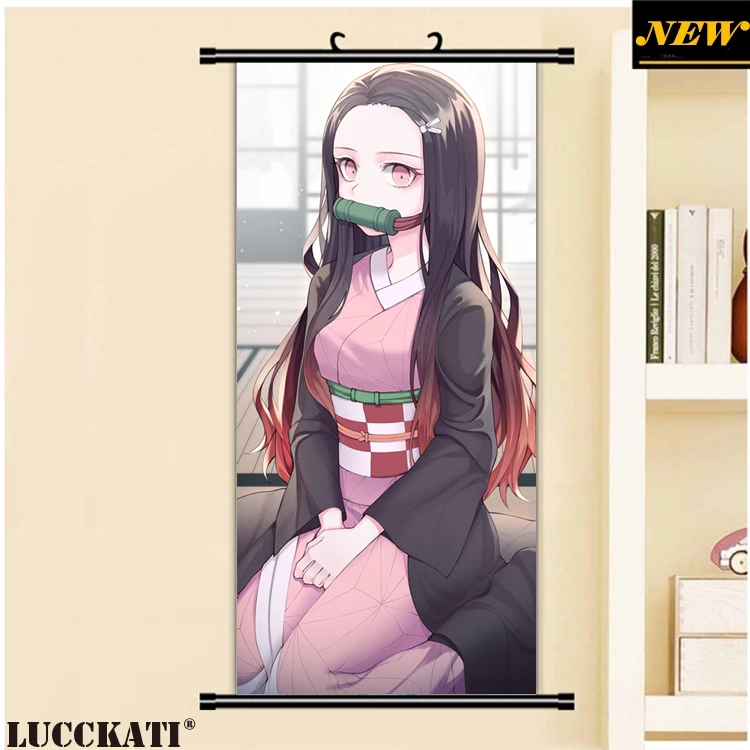 45X95 см Kimetsu no Yaiba Kny японская одежда кимоно Меч Сексуальная лоли каплей мультфильм аниме плакат стены прокрутки холст живопись - Цвет: G
