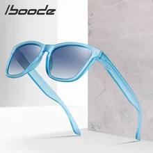 IBOODE поляризованные солнцезащитные очки для женщин и мужчин, фирменный дизайн, антибликовые зеркальные очки для рыбалки, спорта, вождения, UV400, квадратные солнцезащитные очки