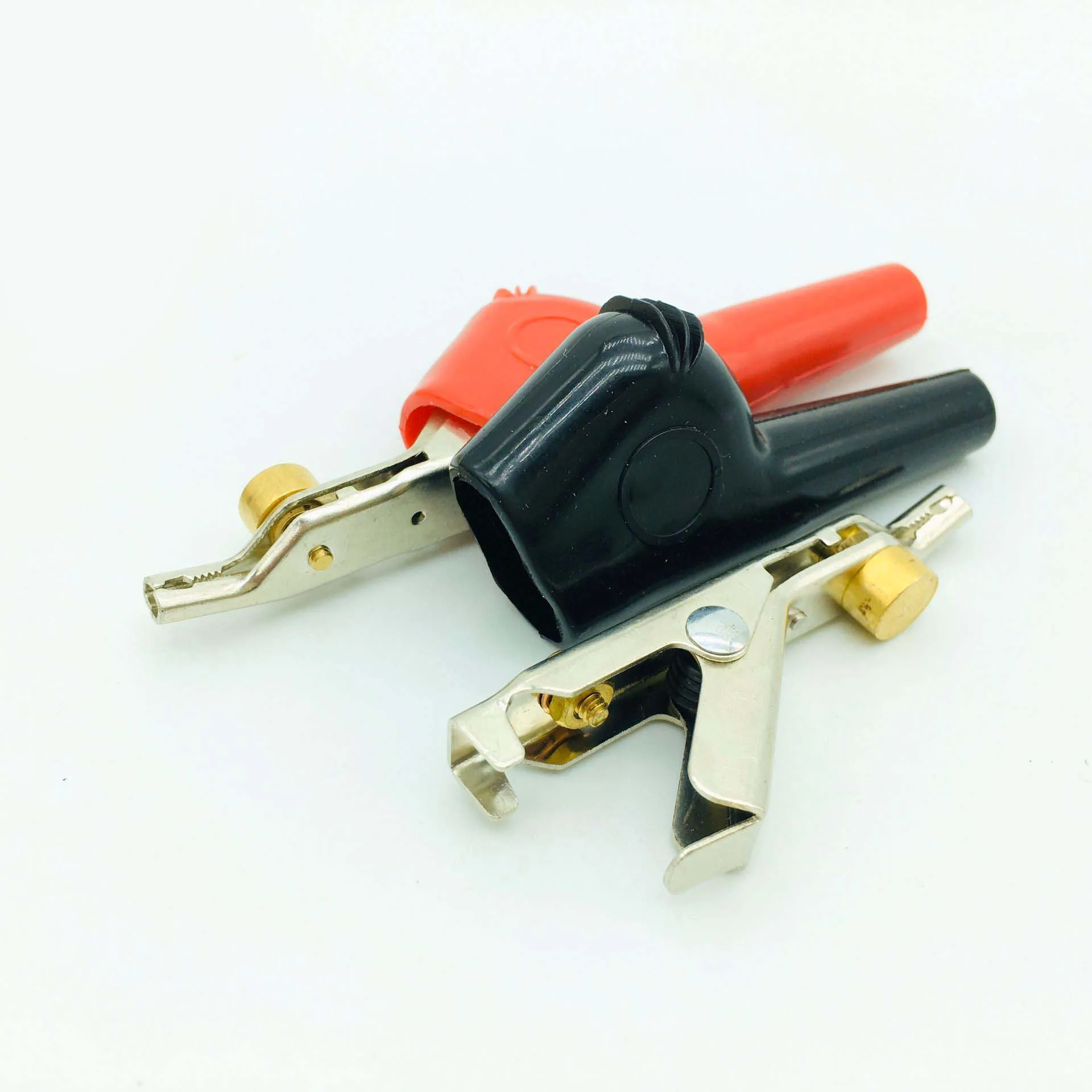 

2PCS Red and Black Safety Sheath Alligator Clip With Teeth Cables to Test Hook Probes Soldering Iron