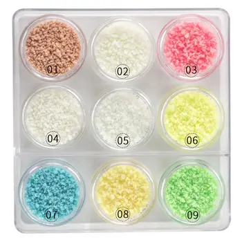 

9Pc Fluorescent Bright Glow In Dark Sand Powder Resin Pigment Kit Jewelry Making
