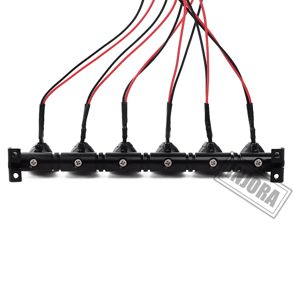 1PCS RC Car LED Roof Lamp Lights Bar for 1/10 RC Crawler Car Traxxas TRX-4 SCX10 90046 Recat MST