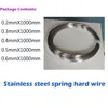 0.2mm-0.6mm Stainless steel spring wire/hard wire/ Single wire Spring Steel Wire fish hook ► Photo 1/3