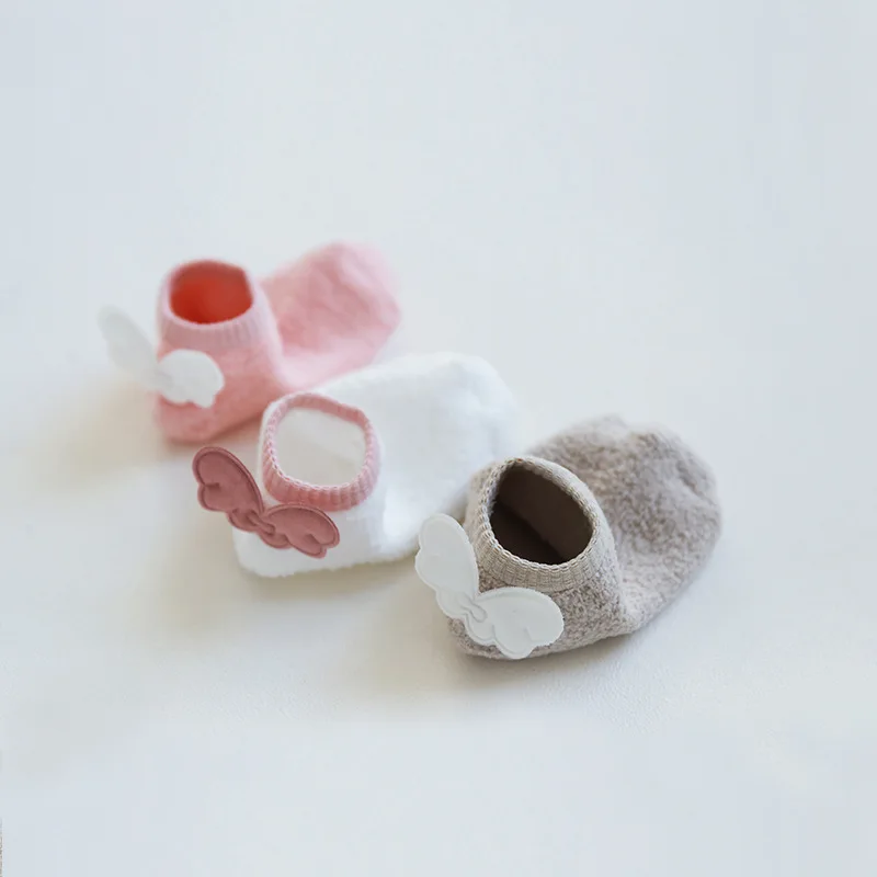 

Spring And Autumn New Style Baby Floor Socks Anti-slip BABY'S Shoes Foot Sock with Big Eye Cute Children No-show Socks Learner I