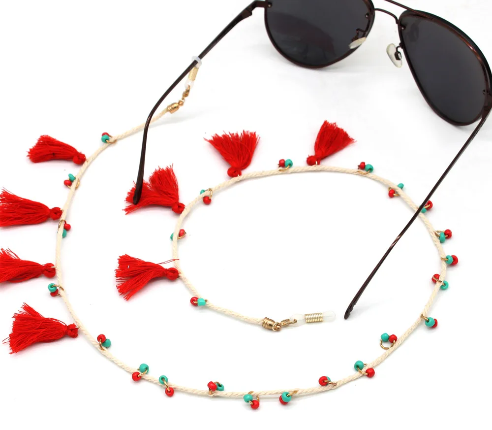 

Fashion Reading Glasses Chain for Women tassel Sunglasses Cords Beaded Eyeglass Lanyard Hold Straps Eyewear Retainer