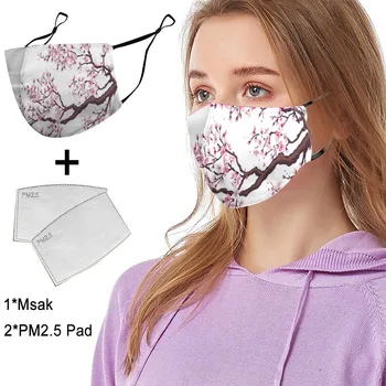 

Adult Unisex Washable Dustproof Mask Against-ultraviolet Printed Mask Mask Filter masque maske cover Health Care Face Mouth Mask