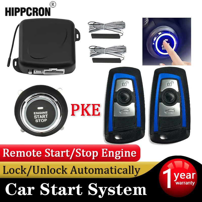 Hippcron Car Alarm Remote Control Car Keyless Entry Engine Start Alarm