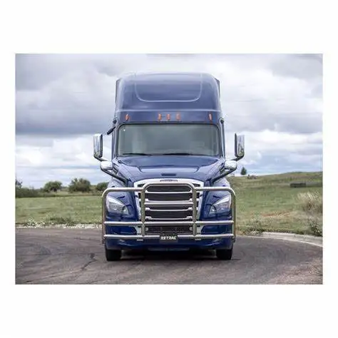

FIT FOR Peterbilt 579 Ali Arc Angled Front Bumper Grill Guard