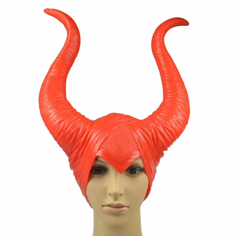 Maleficent шапка шлем головная повязка бар Рог маска COS Спящая красота ведьма реквизит