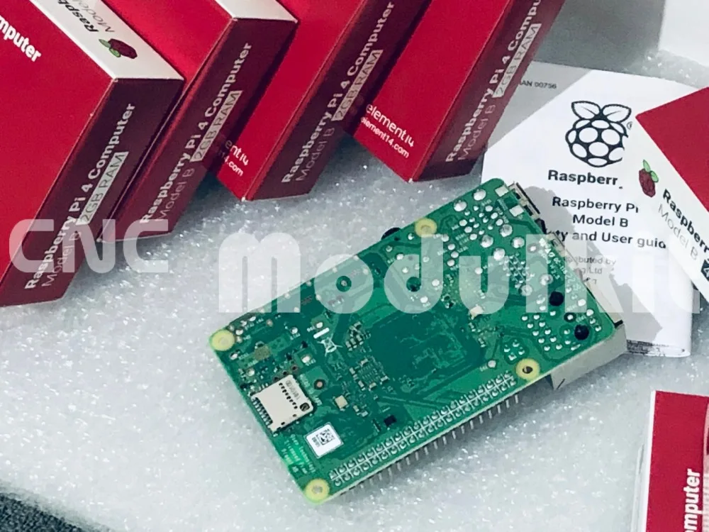 Raspberry Pi 4B Broadcom 4G 1,4 ГГц 512 Мб основная плата Linux демонстрационное Программирование WiFi и Bluetooth CNC модульный комплект