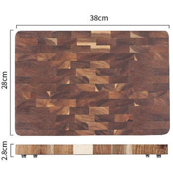 

Premium Acacia Wood Cutting Board Solid Sturdy Chopping Serving Tray Platter Perfect Gift M