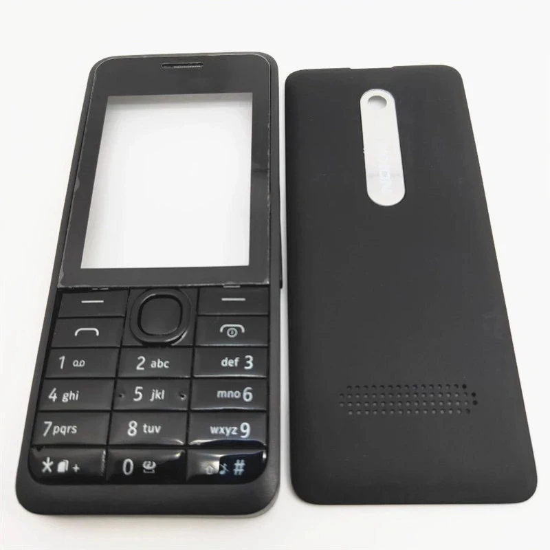 Originale Per Nokia Asha 301 N301 Versione Doppia Scheda Custodia Cover Tastiera Inglese Cover Posteriore Batteria