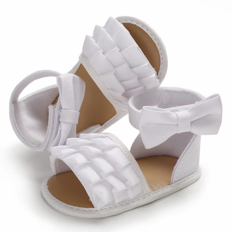 ; летняя обувь для маленьких девочек; обувь для первых шагов; обувь для малышей; обувь для новорожденных; обувь для малышей - Цвет: Белый
