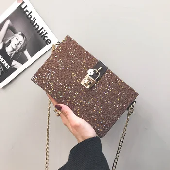 

New Arrival Bag 2020 New Style Super Fire GIRL'S Small Shoulder Bag Crossbody Bag with Chain Suitcase Shape Totes Fashion Mini