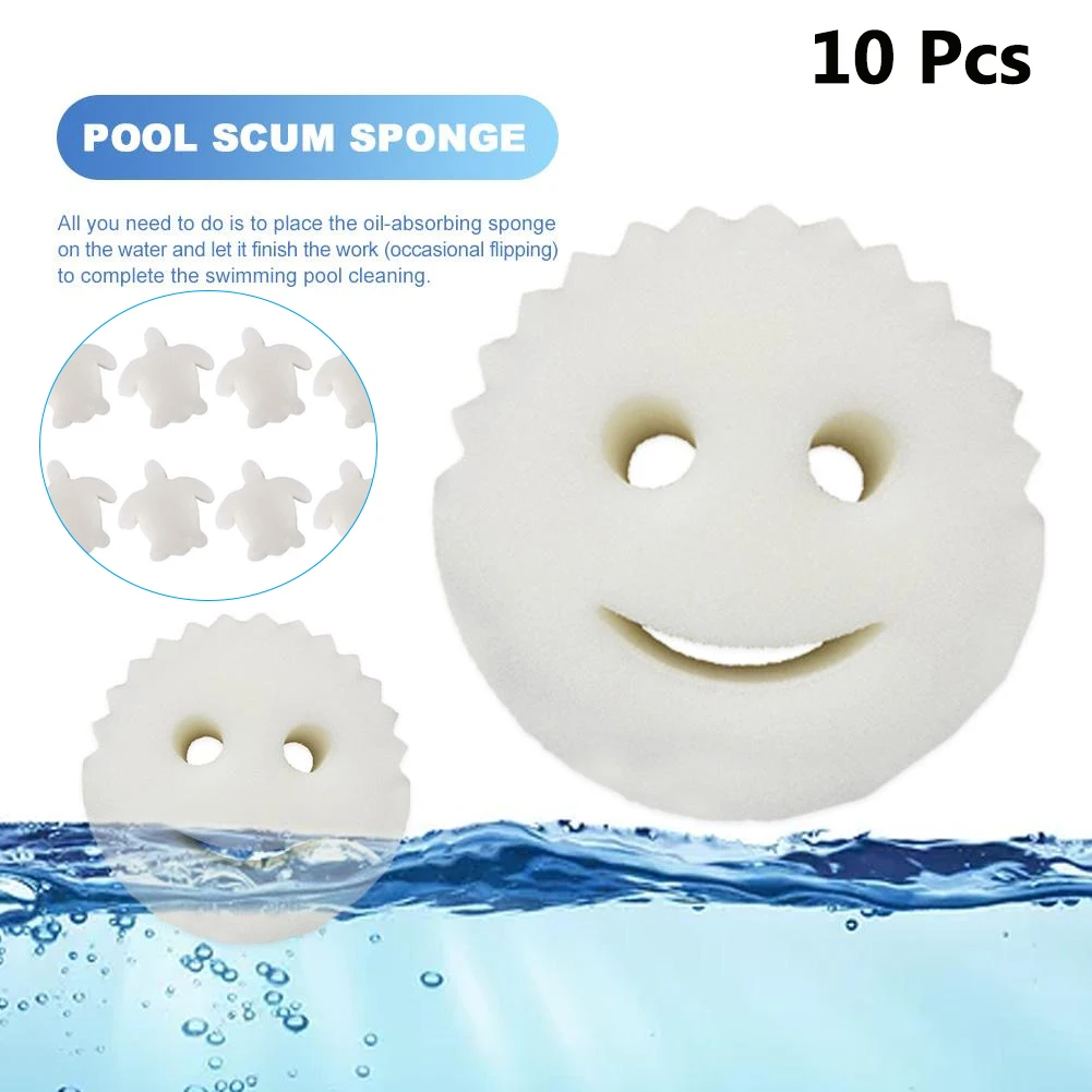 Buy 10PCS Oil Absorbing Sponge Swimming Pool Hot Tub and Spa Round face