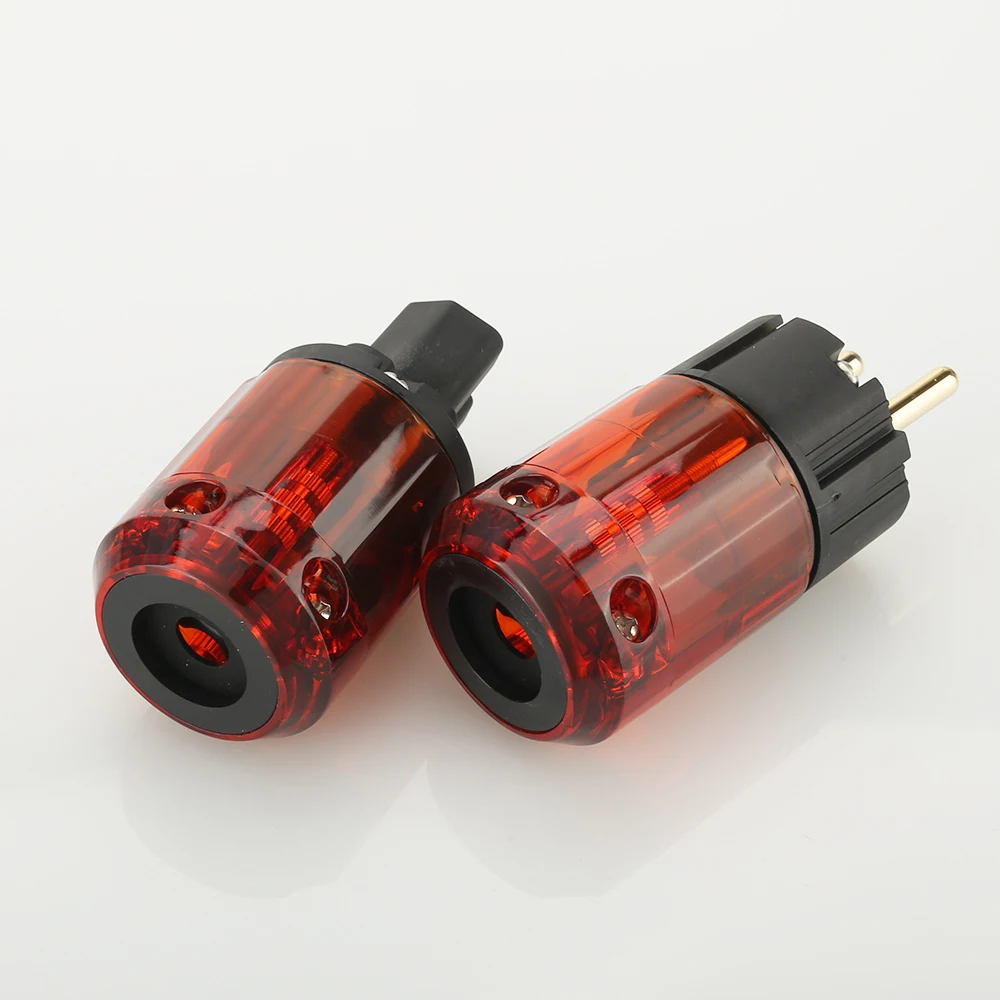 5 пар P046E + C046 24K позолоченный EU SCHUKO Разъем питания EUR разъем HIFI|power plug|schuko power plugeu schuko