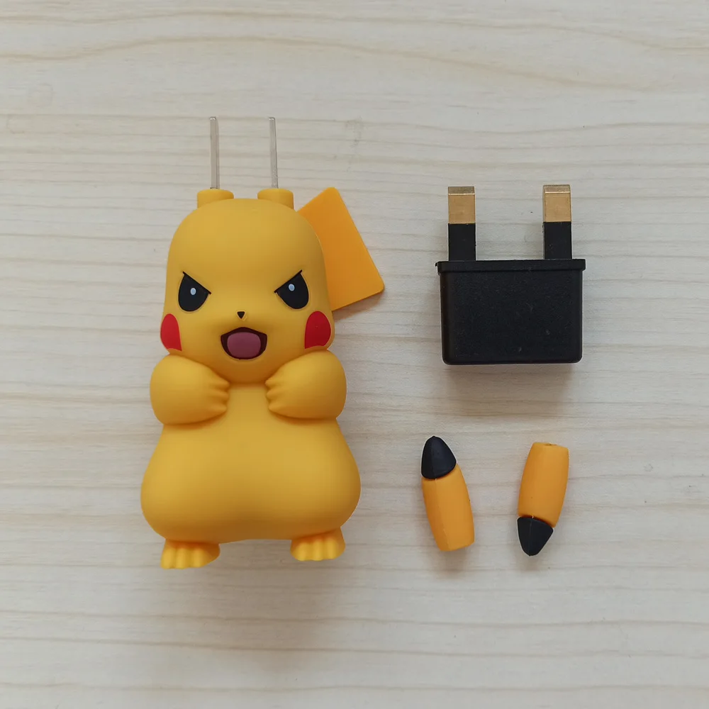 Милый адаптер для мобильного телефона Pikachue USB зарядное устройство для iPhone Xs Xr Max X 8 7 6s 6 Plus 5 5S 5c разъем