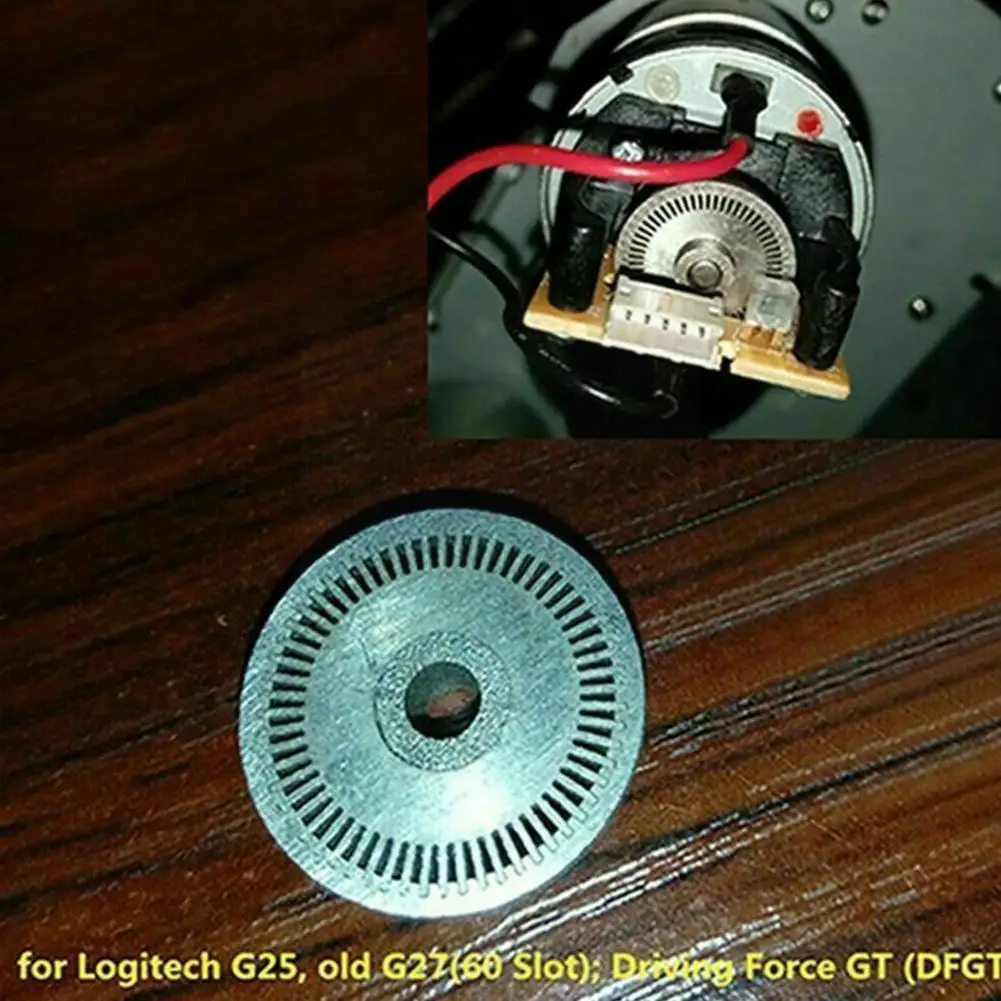 Óptico para Logitech Jogo de Força Entalhe Volante Codificador Velho gt Carro Corrida G25 Condução G27 Dfgt Slot V2l7 60 - Image 4