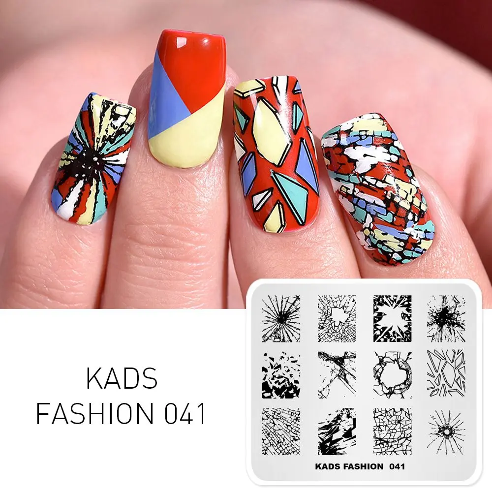 KADS пластина для стемпинга для нейл-арта 63 дизайна модная серия маникюрные штамповочные пластины шаблон изображения ногтей штамп пластина шаблон для печати - Цвет: Fashion 041