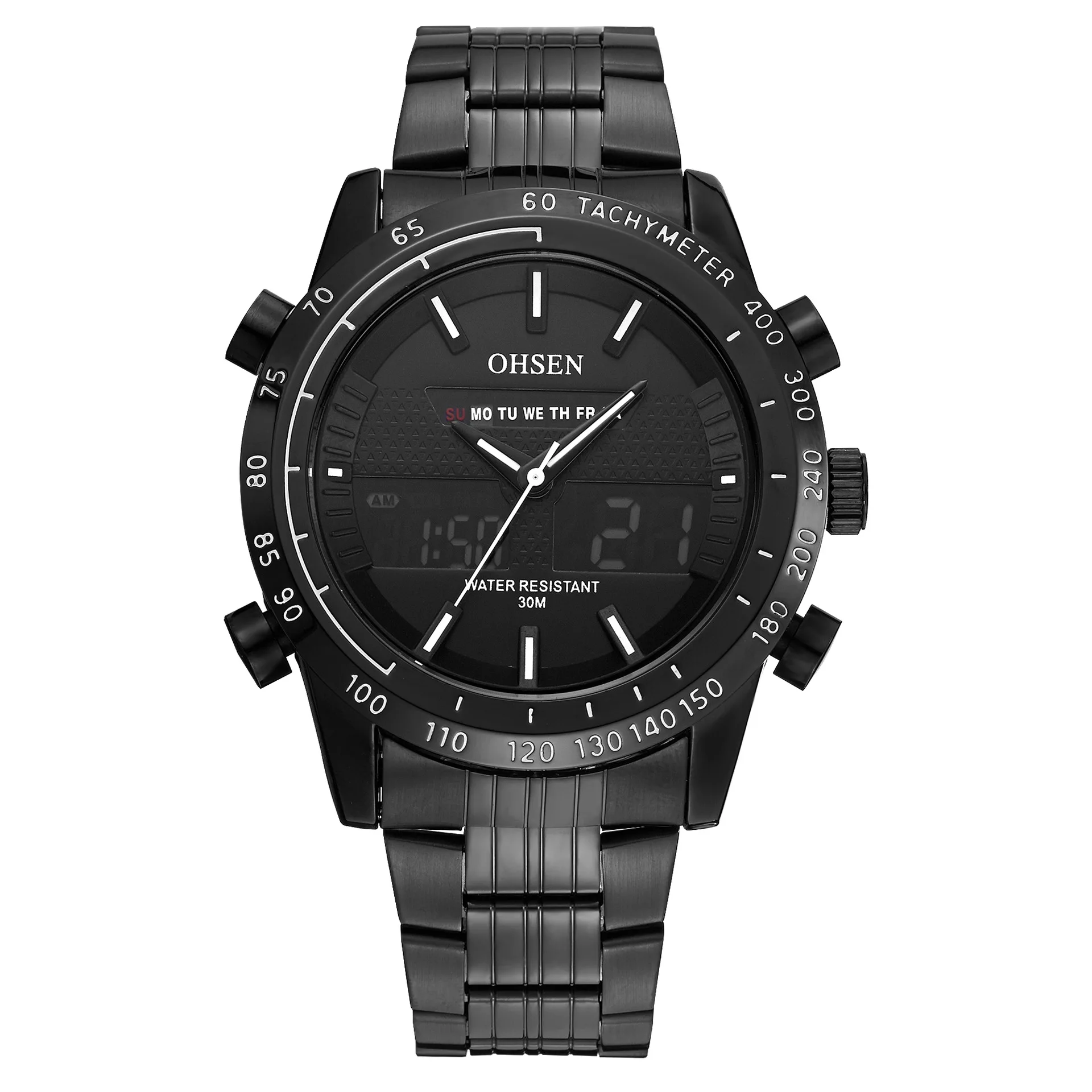 

Multi-functional Dual Display Onsun Ohsen-Ad1701 Electronic Waterproof Outdoor New Style LED Watch