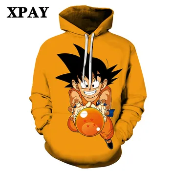 

2020 Men's New 3D HD Anime Dragon Ball Hoodie Spring Casual Loose Pullover Brand Student Couple Wild Hoodie Factory Direct Sales