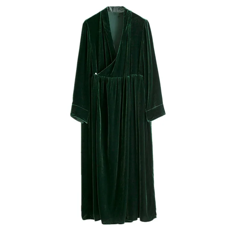 

Winter Velvet Dress Women 2019 long sleeve Vintage Ball Gown maxi Dress Plus Size 5XL 6XL 7XL velour Party Dress Vestidos