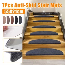 oenbopo Stair Stepping Mat Non-Slip Stair Mat Stair Tread Carpet Protection Pad 65x24cm