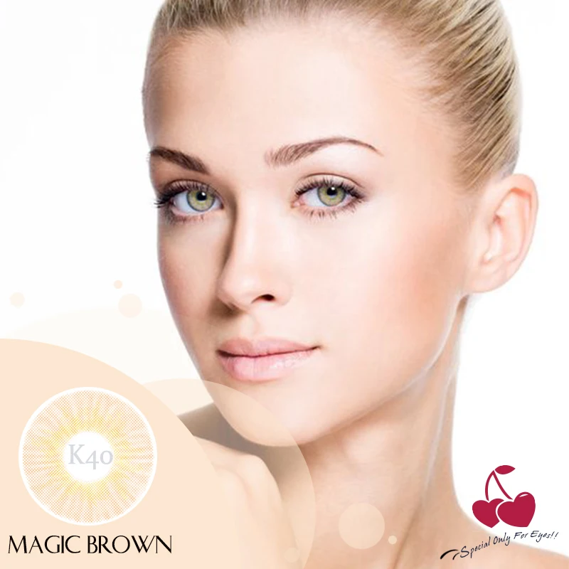 

[Fresh Lady] 1 pair2 pcs Cherry Series Colored Contact Lenses for Eyes Colorblend Colored Eye Lenses Color Contacts