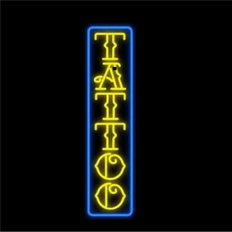 Custom Tattoo Glass Neon Light Sign Beer Bar Custom Made