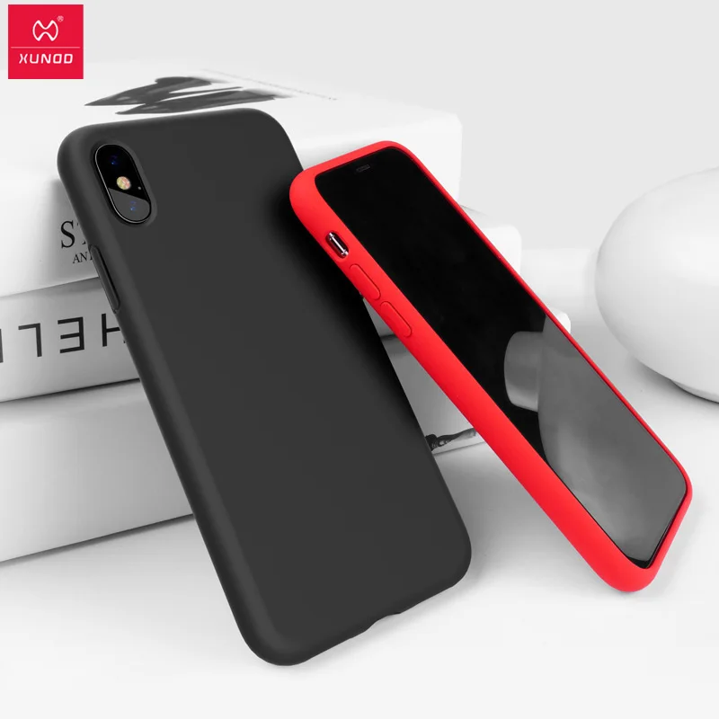 Tanie Dla iPhone 11 przypadku Xundd płynnego silikonu etui wstrząsoodporne pokrywa dla iPhone XR przypadku XS Max XS X dla iPhone 7 8 Plus przypadku Funda