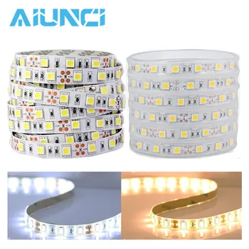 

LED Strip 5050 DC12V 60LEDs/m Led tape Flexible LED Light RGB RGBW warm white 5050 Backlight led ribbon 5m/lot