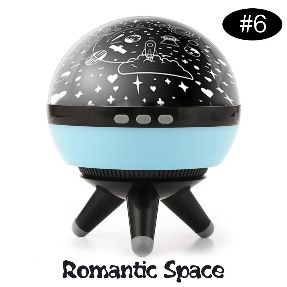 Проекционная лампа, Лампа для проектора, вращающийся Ночной светильник, романтическая креативная Лампа 15*15*17 см, Океанский мир, звезда, луна, добавить атмосферу USB