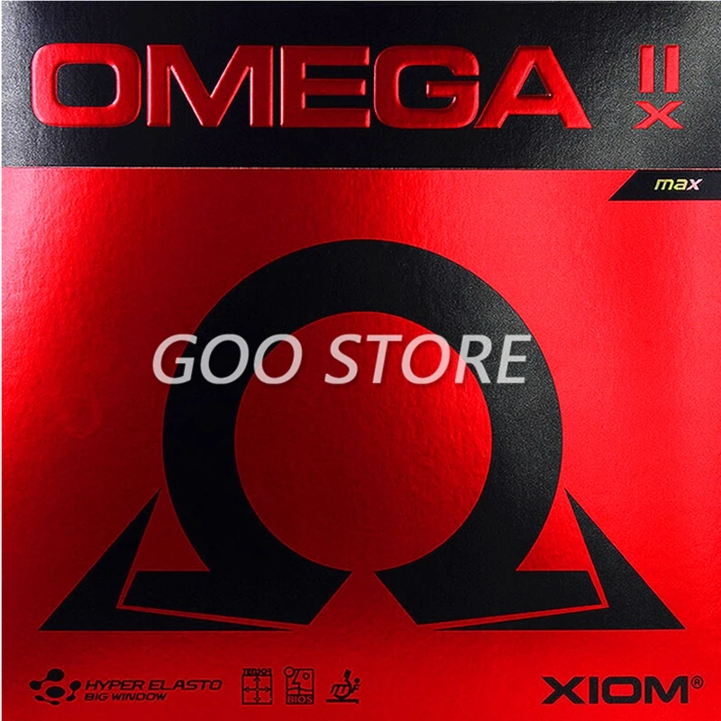 

XIOM OMEGA IIX Table Tennis Rubber Fast Attack loop non-sticky pimples in with spong ping pong tenis de mesa