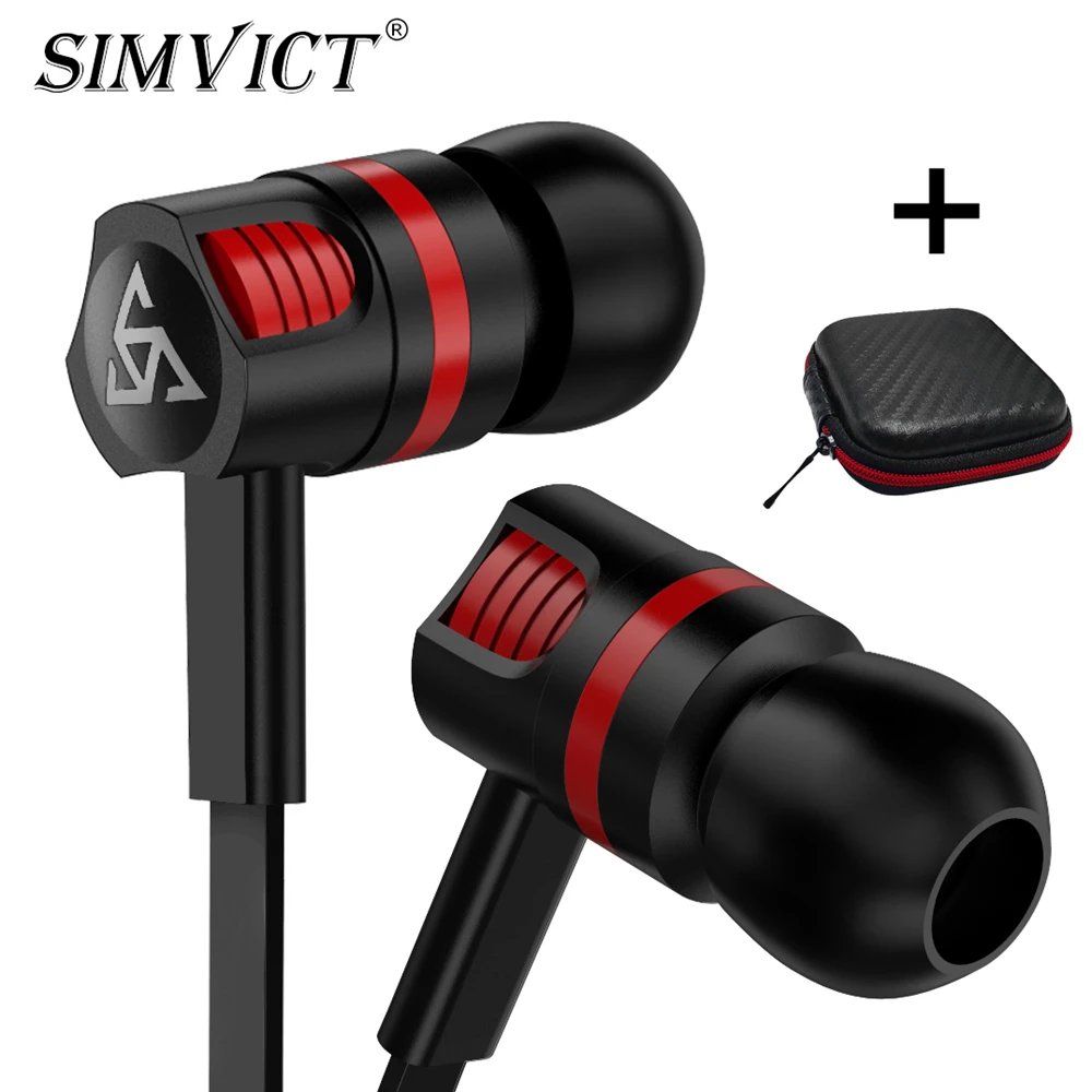 Simvict Professional Earphone Super Bass Headset with Microphone Stereo Earbuds for Mobile Phone Samsung Xiaomi fone de ouvido