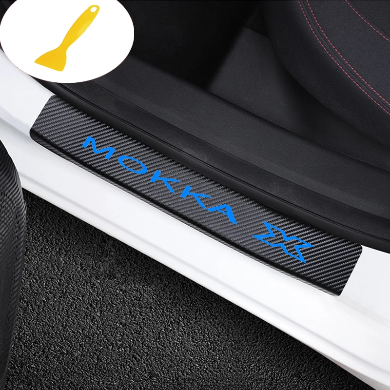 CDIY автомобильные дверные наклейки на пороги для Opel Mokka аксессуары 4 шт против царапин автомобильный Стайлинг