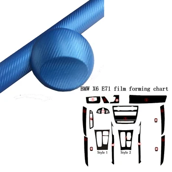 

Car Stickers For BMW X6 E71 2007-2014 Waterproof Car Interior Central Control Panel Door Handle Accessori Auto