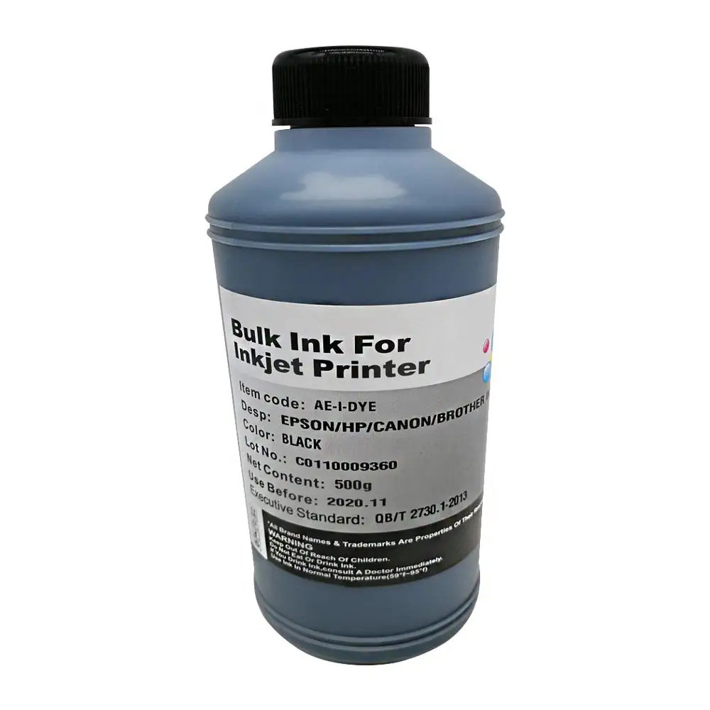 Качество 500 мл чернил для всех струйных принтеров Epson|black dye ink|dye inkink for epson |