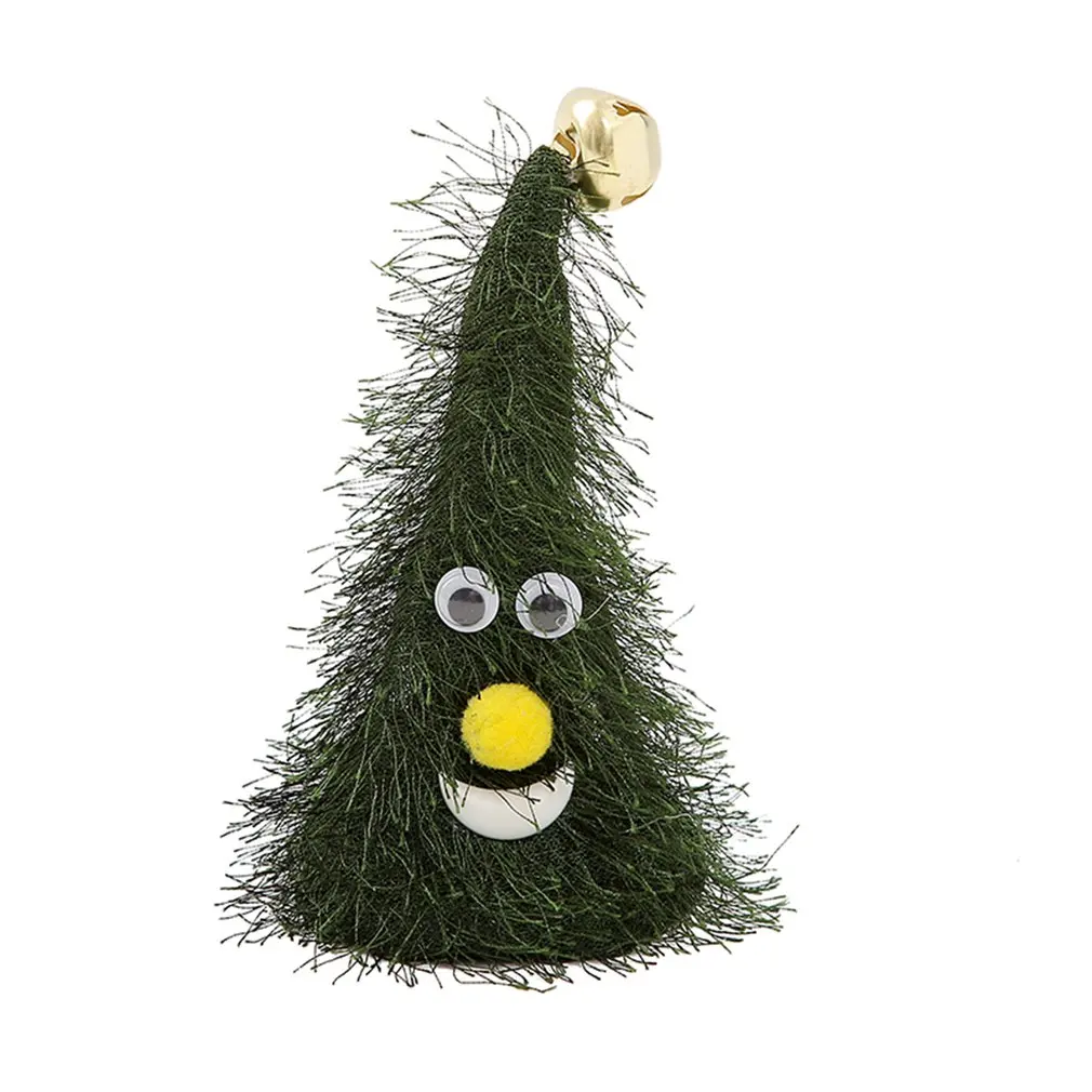 6 Inch Electric Small Rocker Elf Christmas Hat With Lights Tree Shaking Hat Music Play Star Lights Celsius Ornament Kids Gift - Цвет: With bell