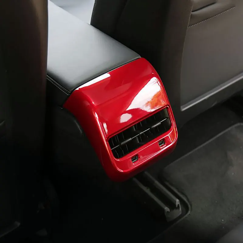 Для Tesla Model 3 2018 2019 Автомобильная задняя крышка с вентиляционными отверстиями 4