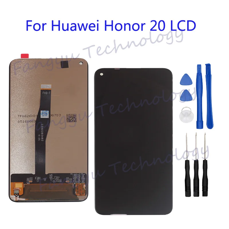 

Original Display For Huawei Honor 20 LCD Touch Screen Digitizer Assembly for Huawei Honor20 YAL-L21 LCD +tools for reparing