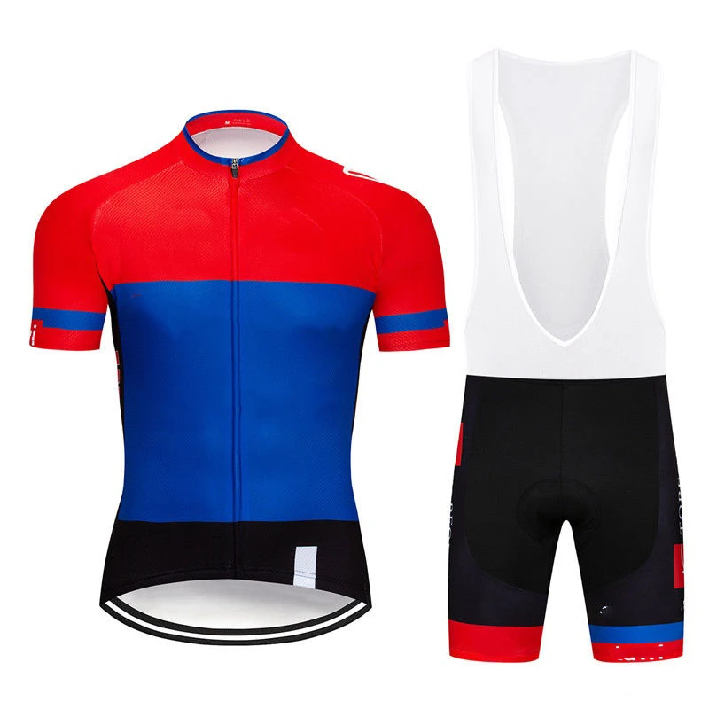 

CyclingEasy 41330 2019 lapierre Cycling Jersey Maillot Ciclismo Short Sleeve and Cycling bib Shorts Cycling Kits Strap